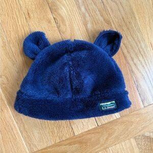 L.L. Bean Kids' Navy Fleece Hat with Ears